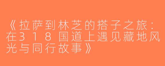 《拉萨到林芝的搭子之旅：在318国道上遇见藏地风光与同行故事》