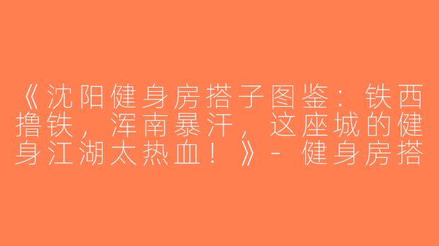 《沈阳健身房搭子图鉴：铁西撸铁，浑南暴汗，这座城的健身江湖太热血！》-健身房搭子沈阳