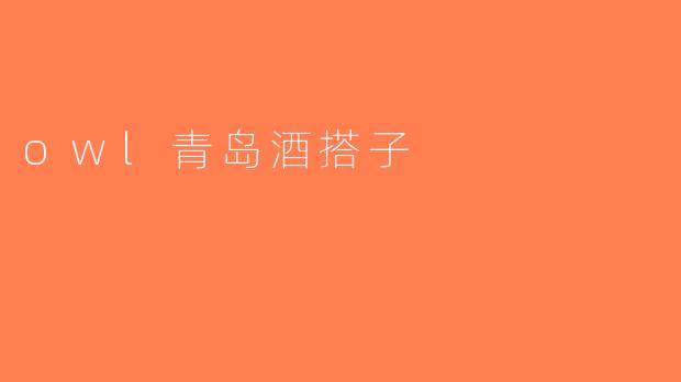 owl青岛酒搭子