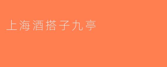 上海酒搭子九亭