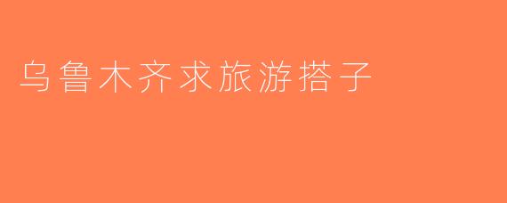 乌鲁木齐求旅游搭子