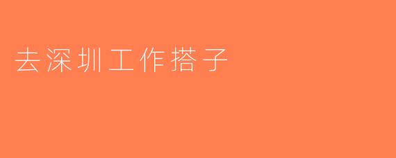 去深圳工作搭子