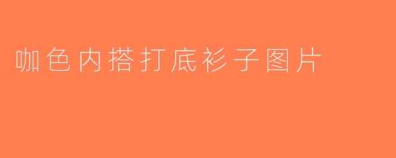 咖色内搭打底衫子图片