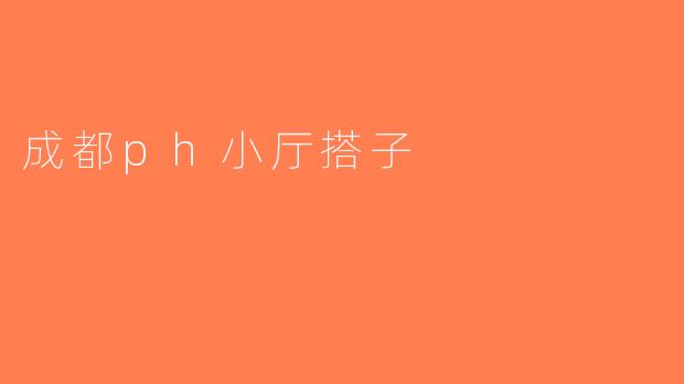 成都ph小厅搭子
