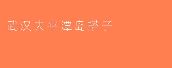 武汉去平潭岛搭子