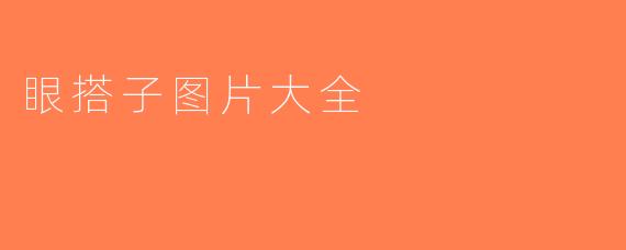 眼搭子图片大全