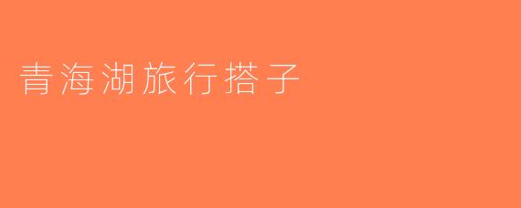 青海湖旅行搭子