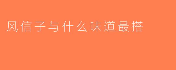 风信子与什么味道最搭