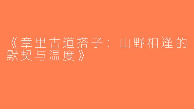 《章里古道搭子：山野相逢的默契与温度》