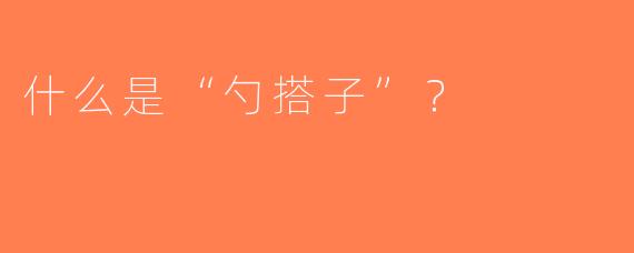 什么是“勺搭子”？