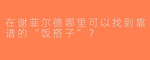在谢菲尔德哪里可以找到靠谱的“饭搭子”？
