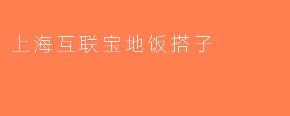 上海互联宝地饭搭子