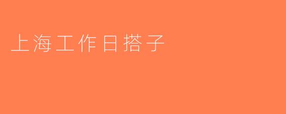 上海工作日搭子