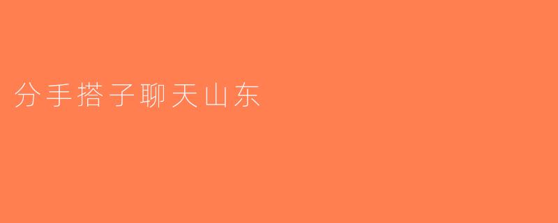 分手搭子聊天山东