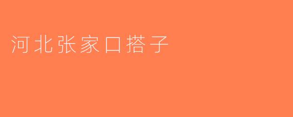 河北张家口搭子