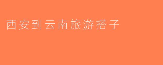 西安到云南旅游搭子