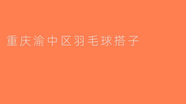 重庆渝中区羽毛球搭子