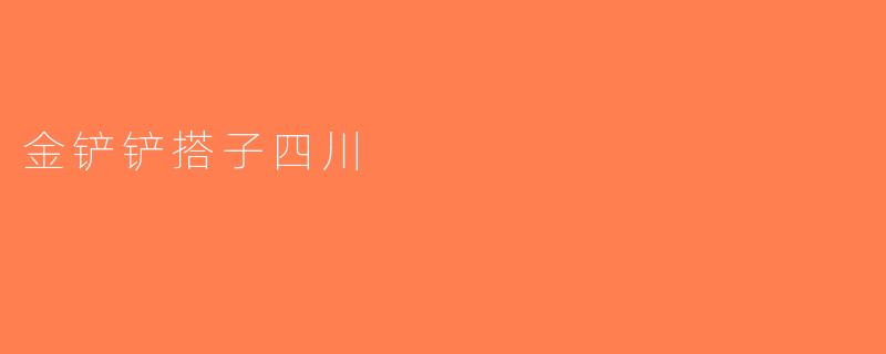 金铲铲搭子四川