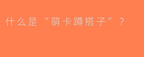 什么是“萌卡蹲搭子”？