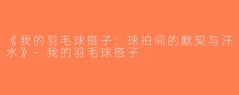 《我的羽毛球搭子：球拍间的默契与汗水》-我的羽毛球搭子
