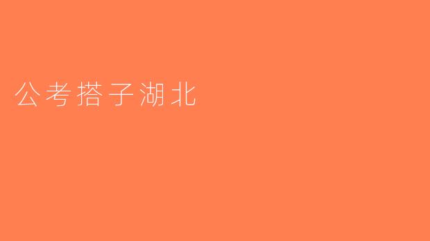 公考搭子湖北