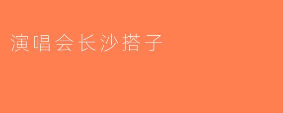 演唱会长沙搭子