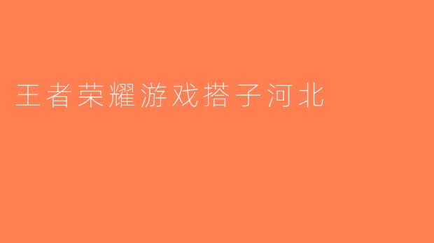 王者荣耀游戏搭子河北