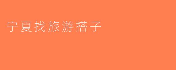 宁夏找旅游搭子